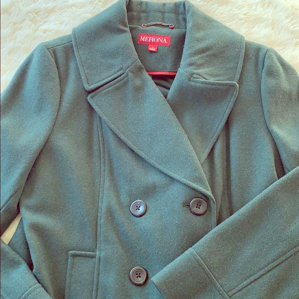 Merona Hunter Green Winter Trench Coat
